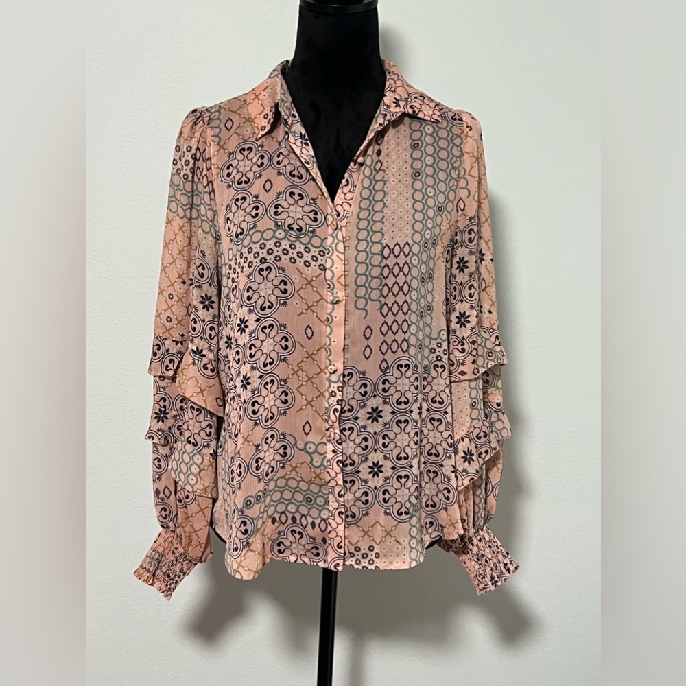 PHASE EIGHT Long Sleeve Button Down Shirt - 6